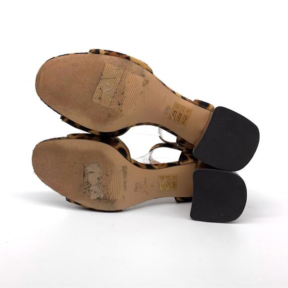 J. CREW Penny Ankle Strap Sandals in Leopard Calf Hair 9 - Picture 12 of 14